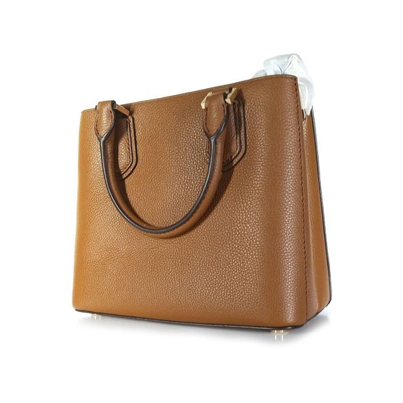 New Michael Kors MK ADELE MD MESSENGER Luggage Brown Leather Small Handbag - Picture 9 of 9